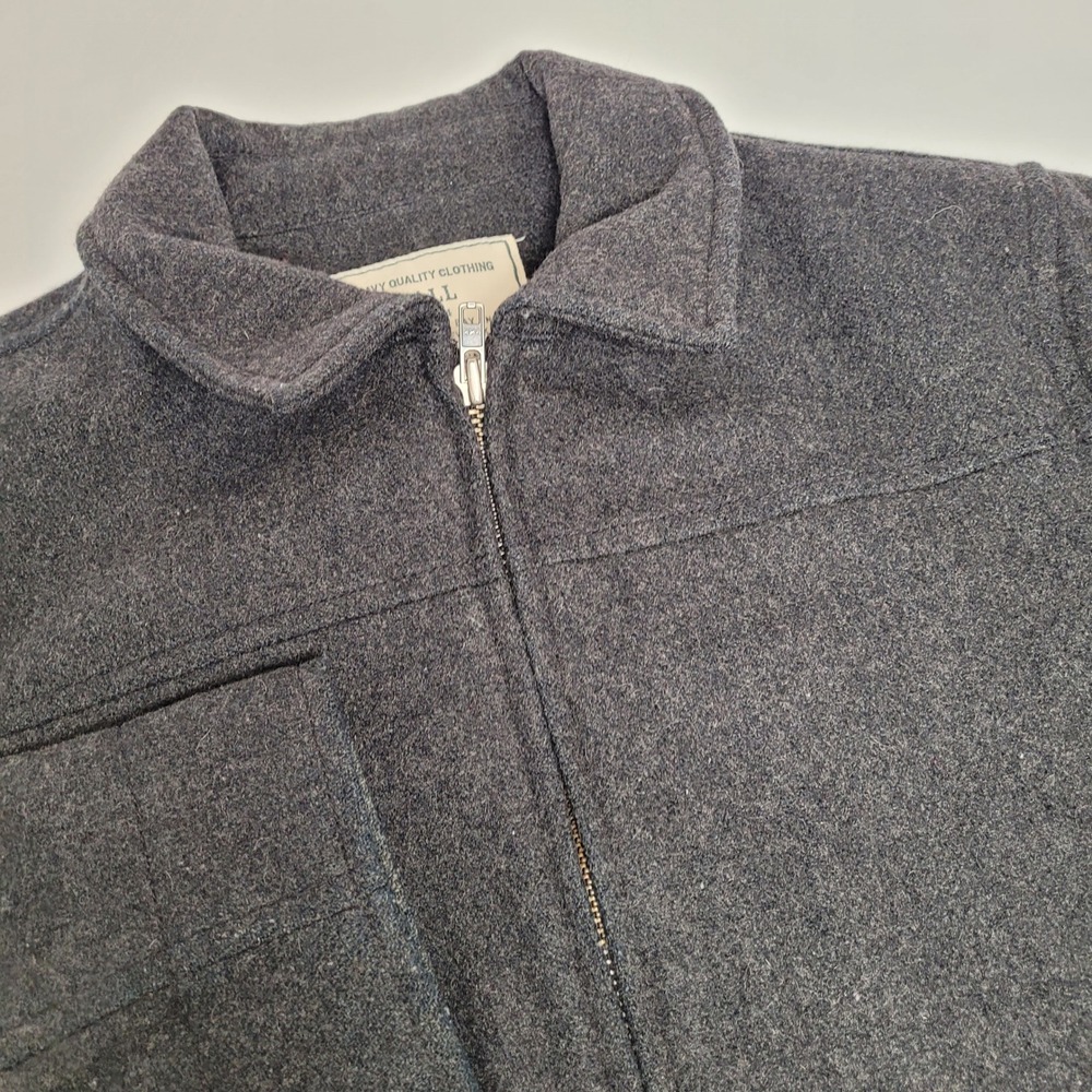 Old Navy Wool Blend Jacket Mens Small Gray Excellent Full Zip Collared S/688927